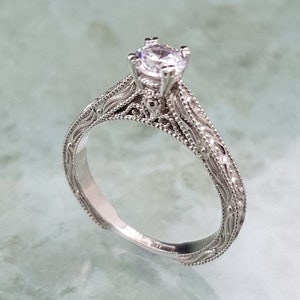 Diamant Hand geschnitzt Verlobungsring