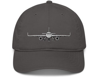 Airplane landing Baseball Cap, Plane Design, Aviation hat, Pilot gift, Sky bound Organic Cap, Aircraft Cap