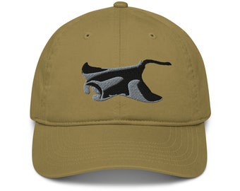 Manta Ray  Baseball Cap, Ray Organic Cotton cap, Shark, 6 panel Hat, Manta Ray Embroidery, Divers hat, Ocean cap , Manta Ray design
