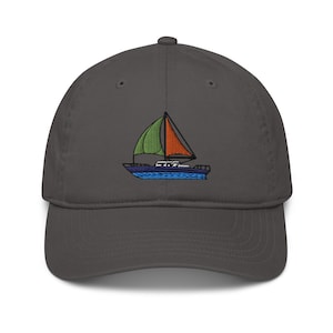 Sailboat Baseball Cap, Nautical hat, Sailing boat, Coastal living, Yacht club cap, Sailor hat, Bluewater sailing cap, regatta cap, crew cap