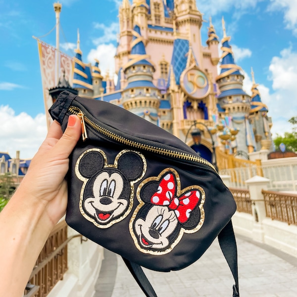 NU GENAAID *** Mickey Fanny Pack. Kwaliteit Minnie Heuptasje. Disney-vakantie. Jumbo heuptasje Heuptasje met verlengde riem. Disney Fanny