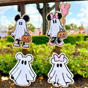 Disney Halloween Ghost Patch. Disney Halloween Patch. Halloween Mickey Patch. Halloween Minnie Patch. Minnie Ghost Patch, Mickey Ghost Patch