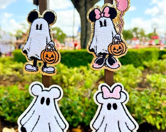 Disney Halloween Ghost Patch. Disney Halloween Patch. Halloween Mickey Patch. Halloween Minnie Patch. Minnie Ghost Patch, Mickey Ghost Patch