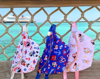 Disney Cruise Fanny Pack High Quality Disney Cruise Line Fanny. Disney Cruise Bag. Disney Cruise Waist Bag Printed Fanny Pack. DCL Bag