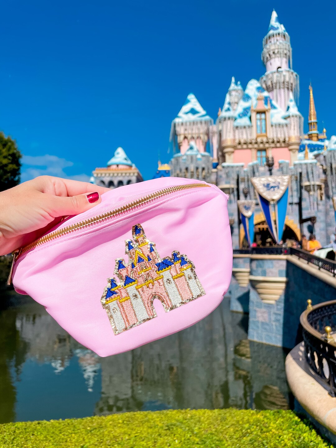 SEWN ON Disney Annual Passholder Fanny Pack. Disney Magic Key Fanny