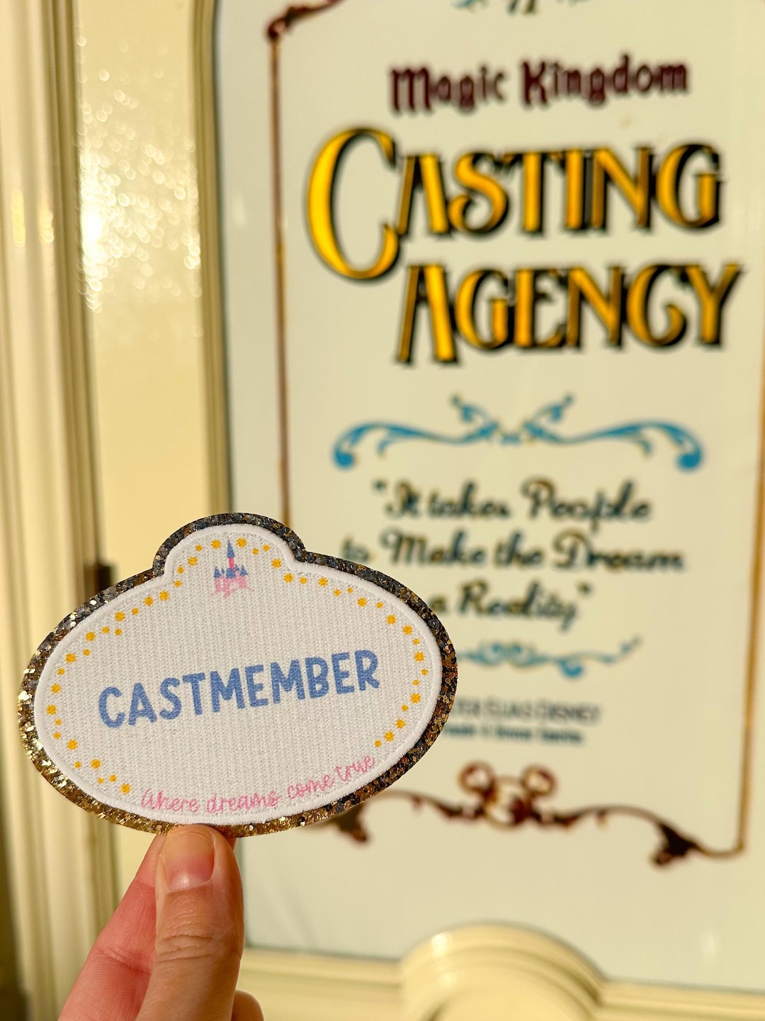 Disney Castmember Patch. WDW Castmember Patch. Disney World Cast Member ...