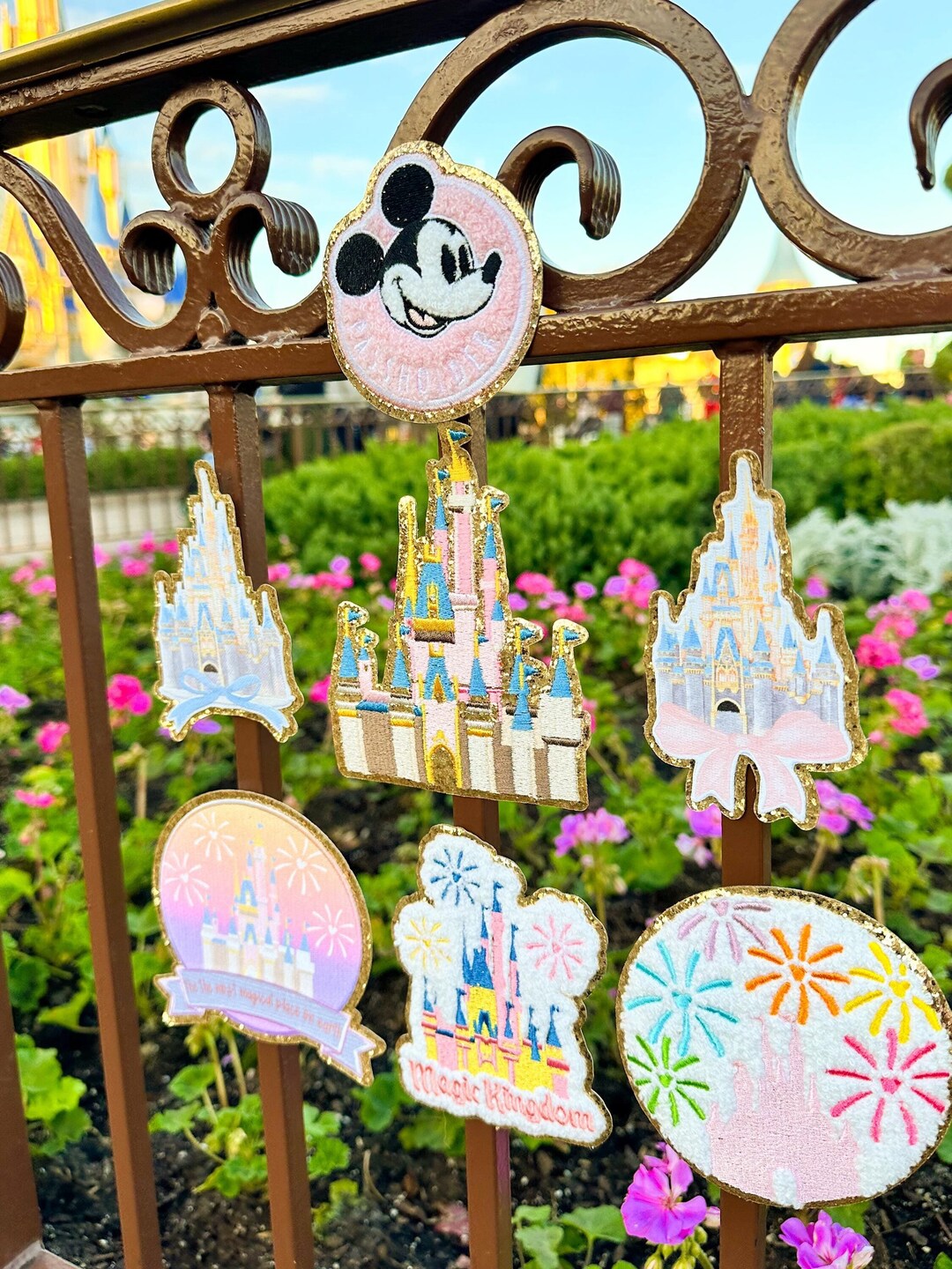 Magic Kingdom Patch. Disney Fireworks Castle Patch. Chenille Castle ...