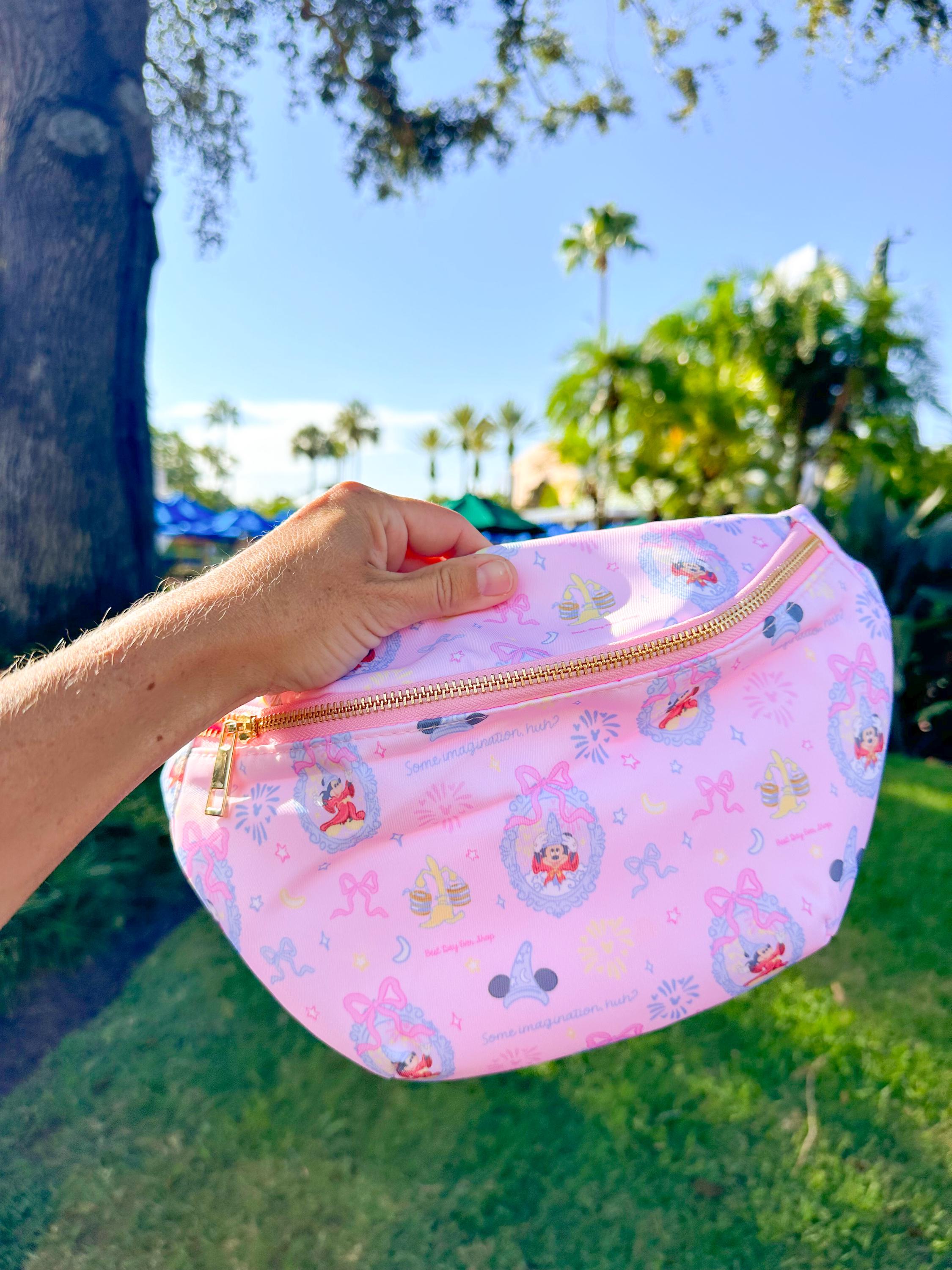 Pink Fantasmic Mickey Fanny Pack Disney Vacation Bag  display picture 2