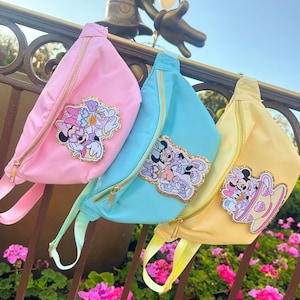 Minnie and Daisy Fanny Pack- Disney Fanny Pack Teacups Fanny Pack. Disney Waist Bag Disney Daisy Ice cream Bag. Magic Kingdom Fanny