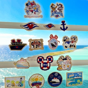 Disney Cruise Patches. Disney Cruise Line Iron on patches. Disney Cruise logo patch Minnie anchor patch for Nylon Bags. Disney Wish Patch.