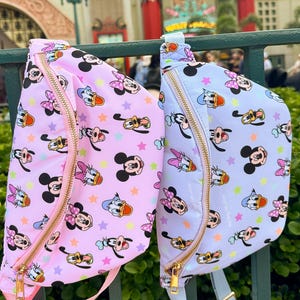 Sensationelle Six Fanny Pack Minnie Bauchtasche. Gänseblümchen Bauchtasche. Disney Figur Bauchtasche. Jumbo Printed Fanny Verlängerungsgurt Mickey Fanny