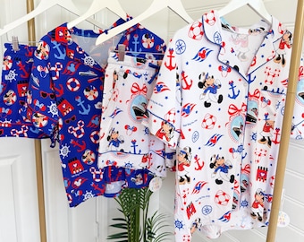 Disney Cruise Pajamas. Disney Cruise Outfit. Disney Pajama. Disney PJs, Disney Cruise Shirt, Disney cruise line. Pajama Shorts. Pajama set