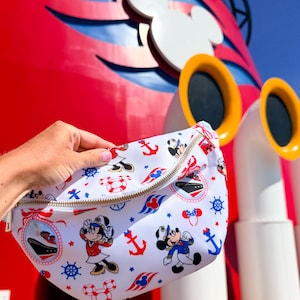 Disney Cruise Magväska Högkvalitativ Disney Cruise Line Magväska. Nylon Disney Cruise Midjeväska-Castaway Cay Bag, Disney Reseväska. DCL Magväska