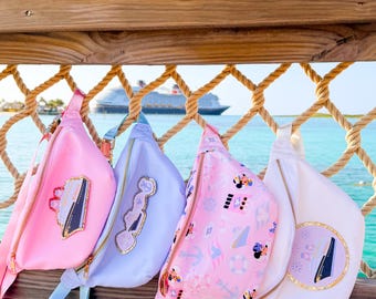 Pink Disney Cruise Fanny Pack Disney Cruise Fanny Pack Disney Travel Bag. DCL Bag. Disney Castaway Cay. Disney Cruise Bag. Pink Cruise