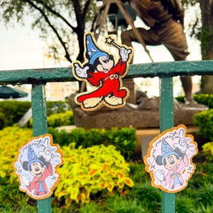 Red Fantasmic Mickey Patch Disney Vacation Bag Disney Patch Fantasia Mickey Patch Hollywood Studios Patch Sorcerer Mickey Patch Iron On