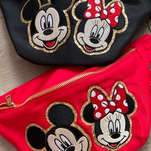 JETZT AUFNÄHEN Minnie Bauchtasche. Disney Urlaubstasche. Jumbo Bauchtasche Verlängerte Bügeltasche. Disney Gürteltasche