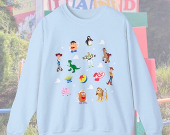 Disney Toy Story Sweatshirt. Toy Story Shirt. Toy Story Character Crew Sweatshirt. Disney Shirt. Disney Vacation Shirt Hollywood Studios Tee