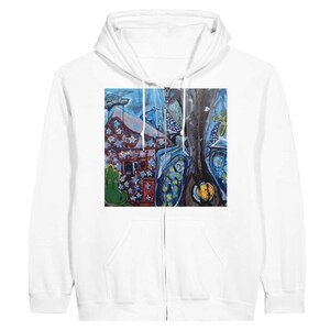 House with Blue Stars Classic Unisex Zip Hoodie