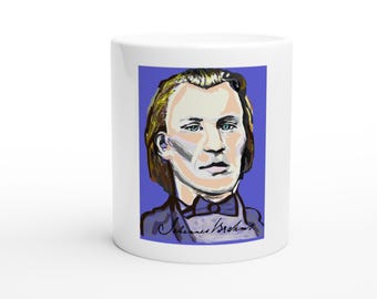 Johannes Brahms White 11oz Ceramic Mug