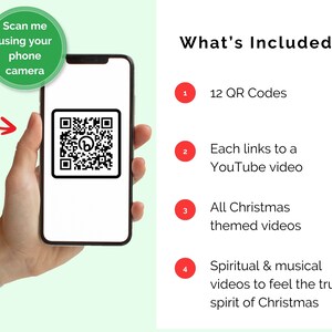 12 Days of Christmas LDS QR Code Video Ministering Gift Secret Santa ...
