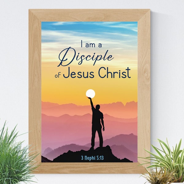 2024 Youth Theme LDS I am a Disciple of Jesus Christ 3 Nephi 5:13 Mutual Theme YW Theme New Beginnings Young Women LDS Youth Theme Poster