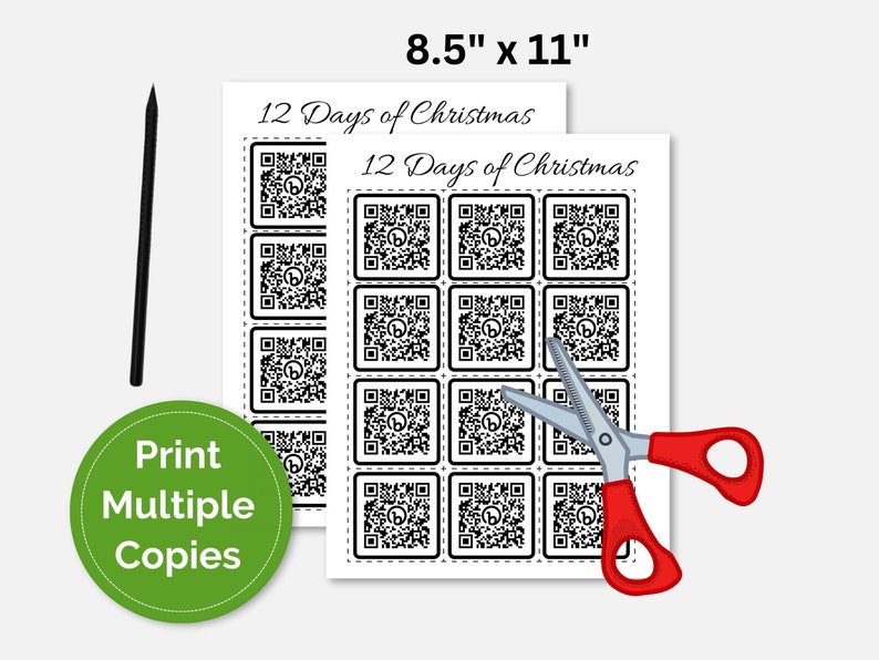 12 Days of Christmas LDS QR Code Video Ministering Gift Secret Santa ...