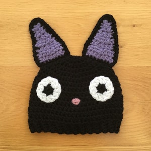 Witch’s cat baby crochet hat