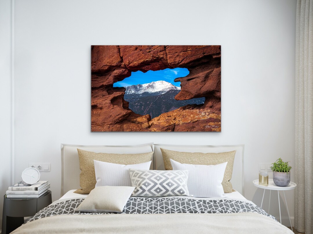 Garden of the Gods Print - Pikes Peak 14er Colorado Springs Mountain ...