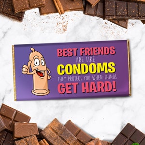 Best Friend Rude Chocolate Bar | Chocolate For Friend |  Best Friend Gift | Bestie Birthday Gift | Best Friend Chocolate | Gift Best Friend