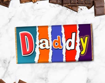 Barra de chocolate novedosa para papá / Regalo para el Día del Padre