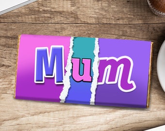 Tableta de chocolate original para mamá / Regalo para el Día de la Madre