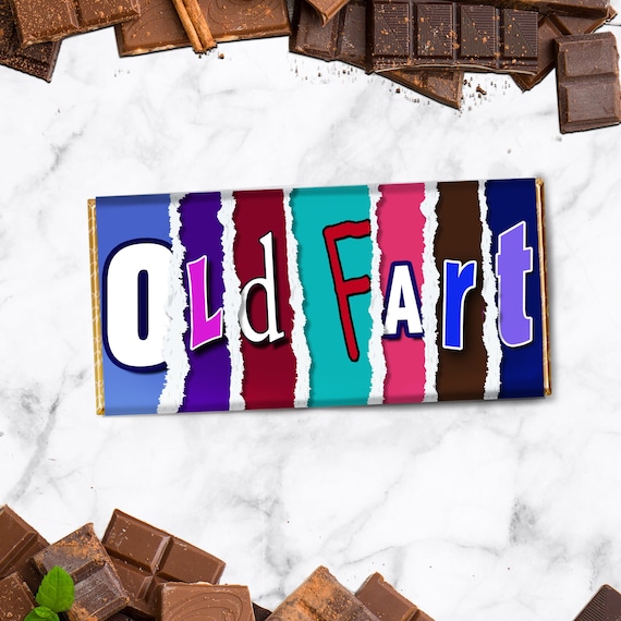 OLD FART Novelty Chocolate Bar Chocolate Gift Birthday Etsy UK