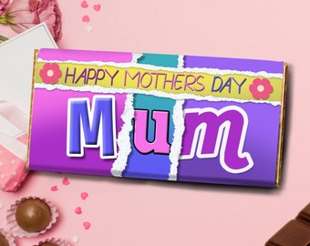 Tableta de chocolate para el Día de la Madre / Regalo original para mamá