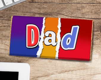 Barra de chocolate original para papá / Regalo del Día del Padre