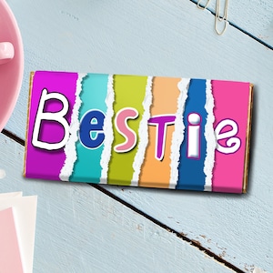 BESTIE Chocolate Bar | Chocolate For Friend |  Best Friend Gift | Bestie Birthday Gift | Best Friend Chocolate | Gift for Best Friend