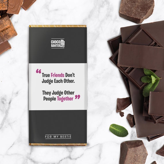 tobacco chocolate bar Funny Best Friend Chocolate Bar Wrapper | Personalized Gift