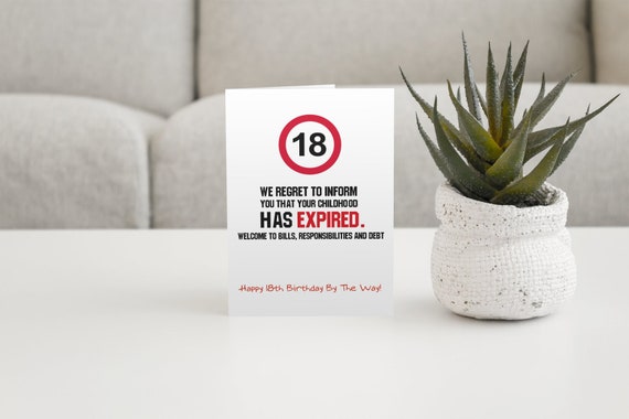 thumbnail image 2 of 18th Birthday Card - Female, Funny & Cheeky - Age 18 - Age 18 - Grow Up - Girls Girls Daughter - XL Card With Envelope (A5 2 of 12