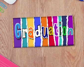 Personalized Graduation Chocolate Bar Wrapper: Custom Message Gift