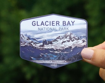 Glacier Bay National Park・3" Waterproof Sticker・Laptop Sticker・Hydroflask Sticker・NPS Sticker・Souvenir・Outdoor Enthusiast・Car Decal・Hiking
