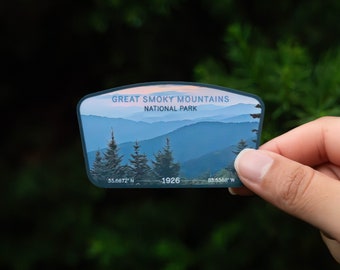 Great Smoky Mountains National Park・3" Waterproof Sticker・Laptop Sticker・Hydroflask Sticker・NPS Sticker・Souvenir・Outdoorsy・Car Decal・Hiking