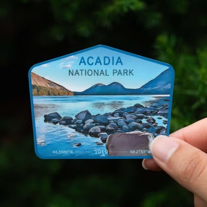 Acadia National Park・3&quot; Waterproof Sticker・Laptop Sticker・Hydroflask Sticker・NPS Sticker・Souvenir・Outdoor Enthusiast・Car Decal・Hiking