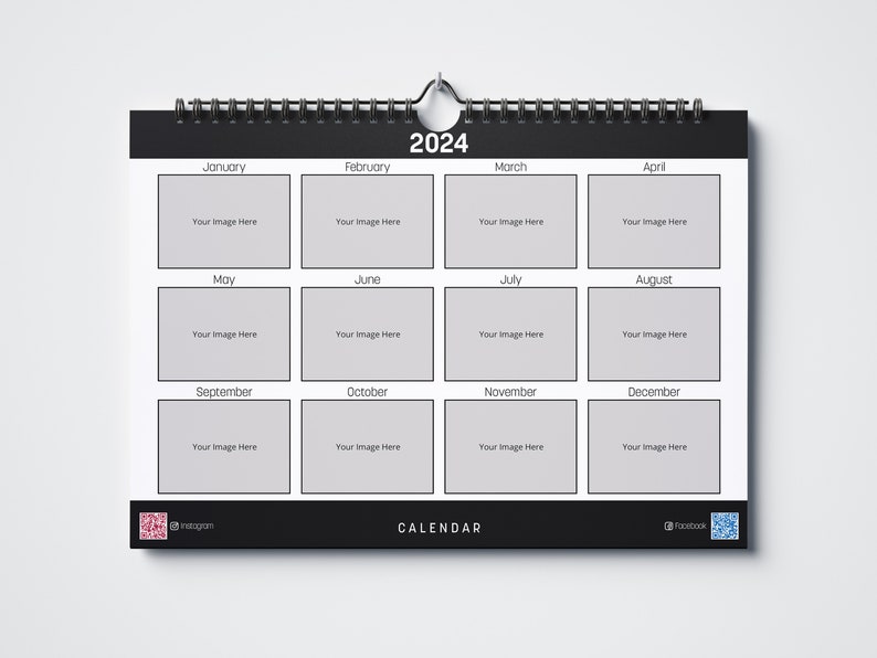 2024 Calendar Printing Template. Indesign File. A4 Paper Sized. Etsy