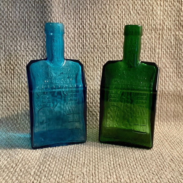 E.G. Booz Old Cabin Whiskey Bottles, Choice of 2, Marked Nuline, NJ