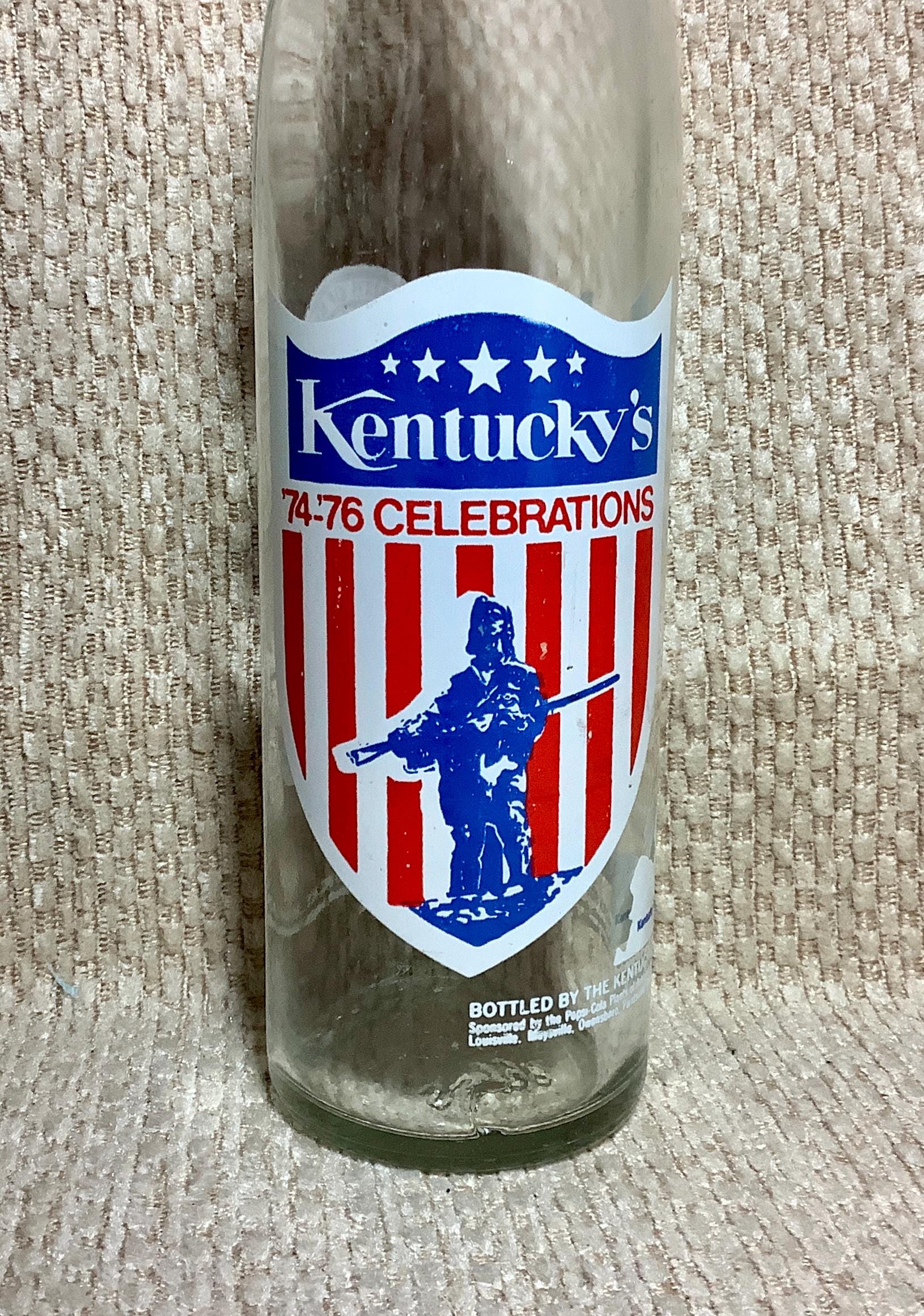 Pepsi-cola Bottle, Kentucky's '74-'76 Celebrations, Cap, 16oz - Etsy