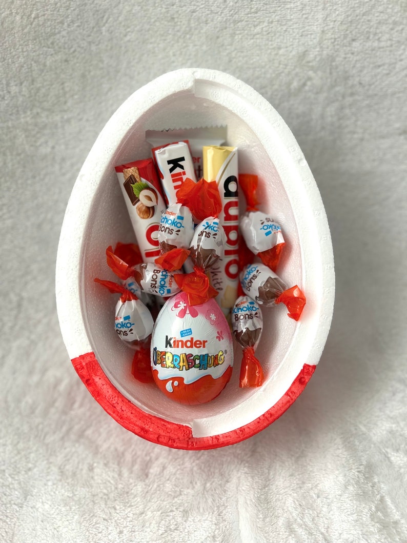 15 cm XXL surprise egg personalized gift for birth children birthday Easter gift filled chocolate Ü-egg Easter wedding image 7