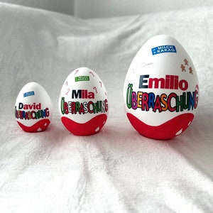 15 cm XXL surprise egg personalized gift for birth children birthday Easter gift filled chocolate Ü-egg Easter wedding image 10