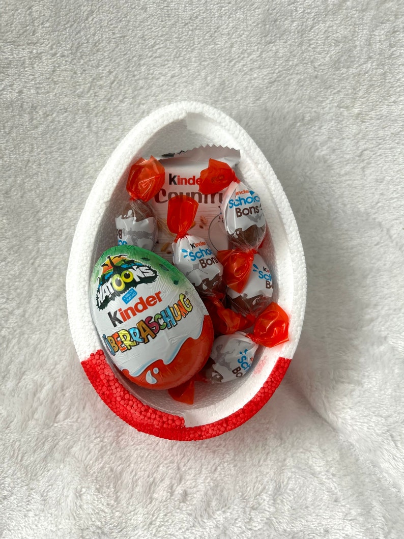 15 cm XXL surprise egg personalized gift for birth children birthday Easter gift filled chocolate Ü-egg Easter wedding image 6