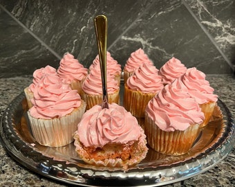 Strawberry Moscato Cupcakes