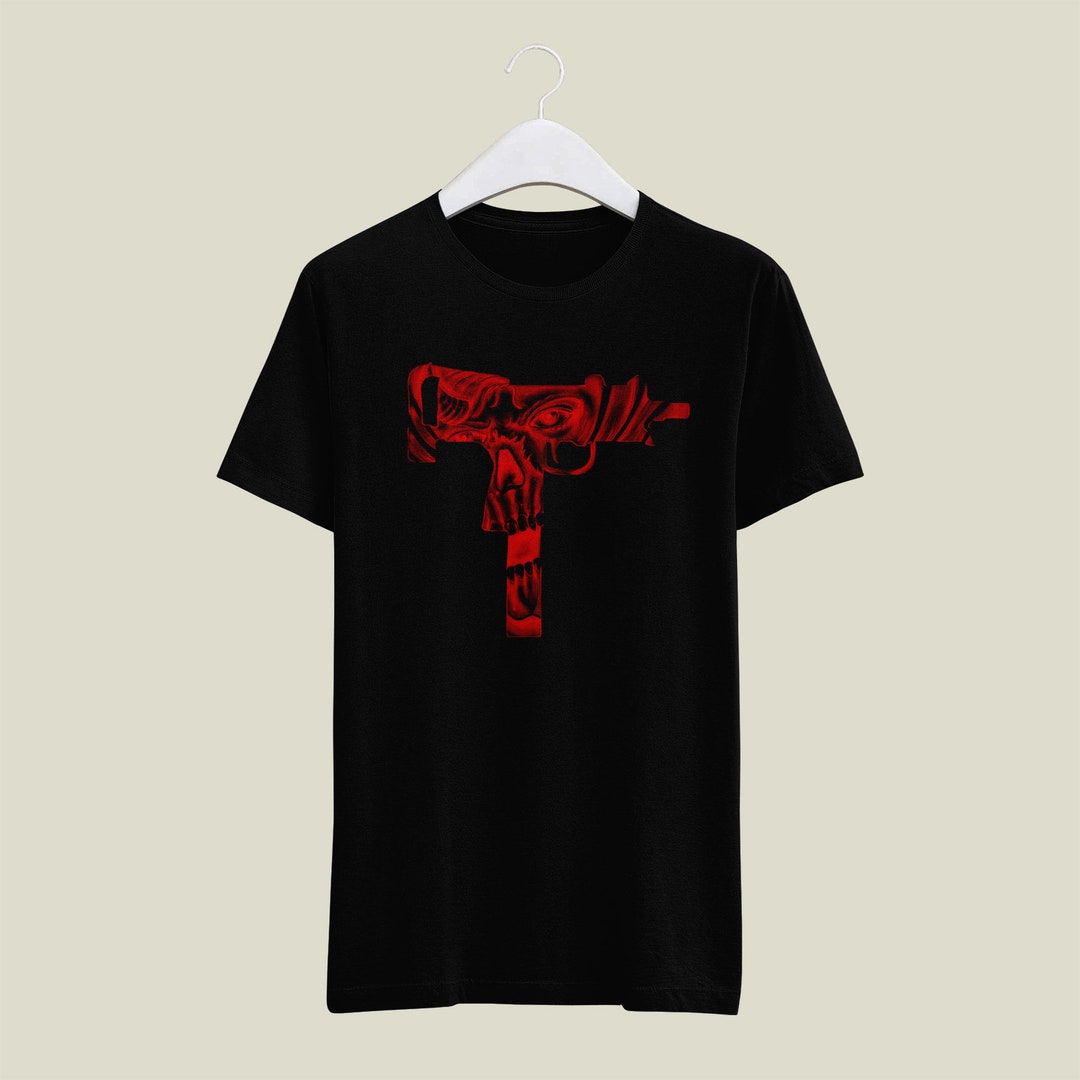 Devils Uzi Heavy Cotton Tee Gun Tshirt - Etsy