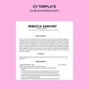 Créez un CV adapté aux besoins du client.